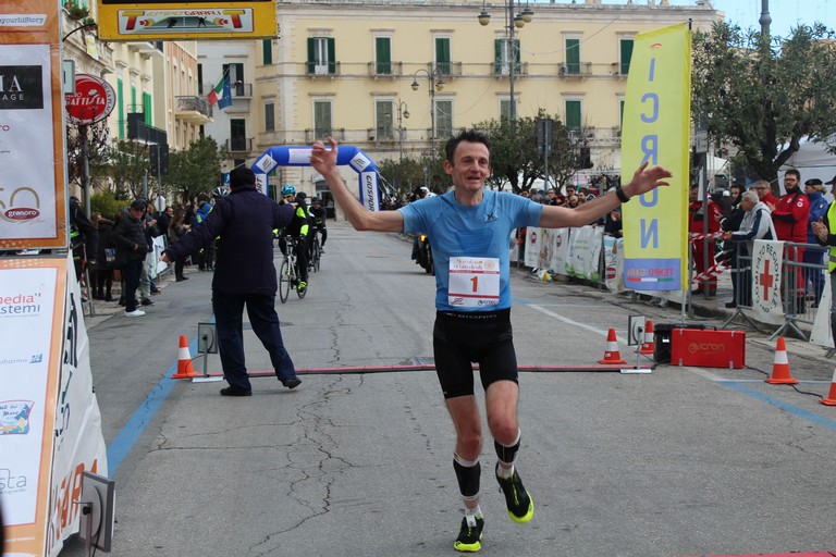 Massimo Leonardi all'arrivo. <span>Foto Gianluca Battista</span>