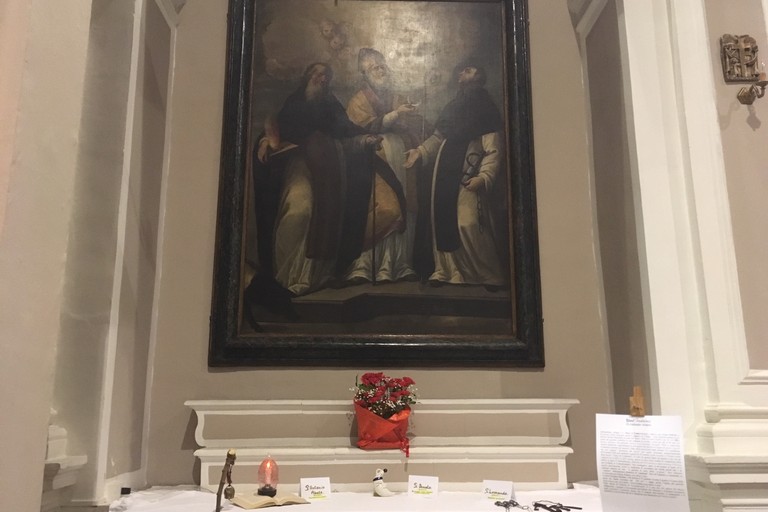 Il quadro nella chiesa di Costantinopoli. <span>Foto Marzia Morva</span>