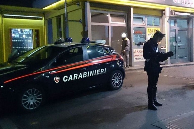 L'intervento dei Carabinieri