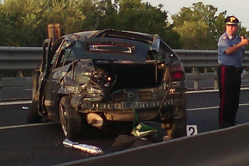 L'auto incidentata