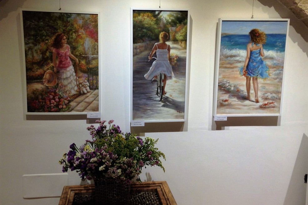 Alcune opere di Anna Mazza. <span>Foto Marzia Morva</span>