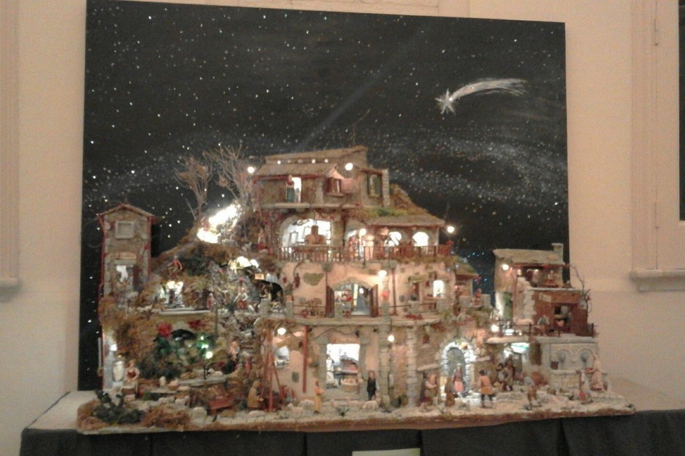 Uno dei presepi in mostra