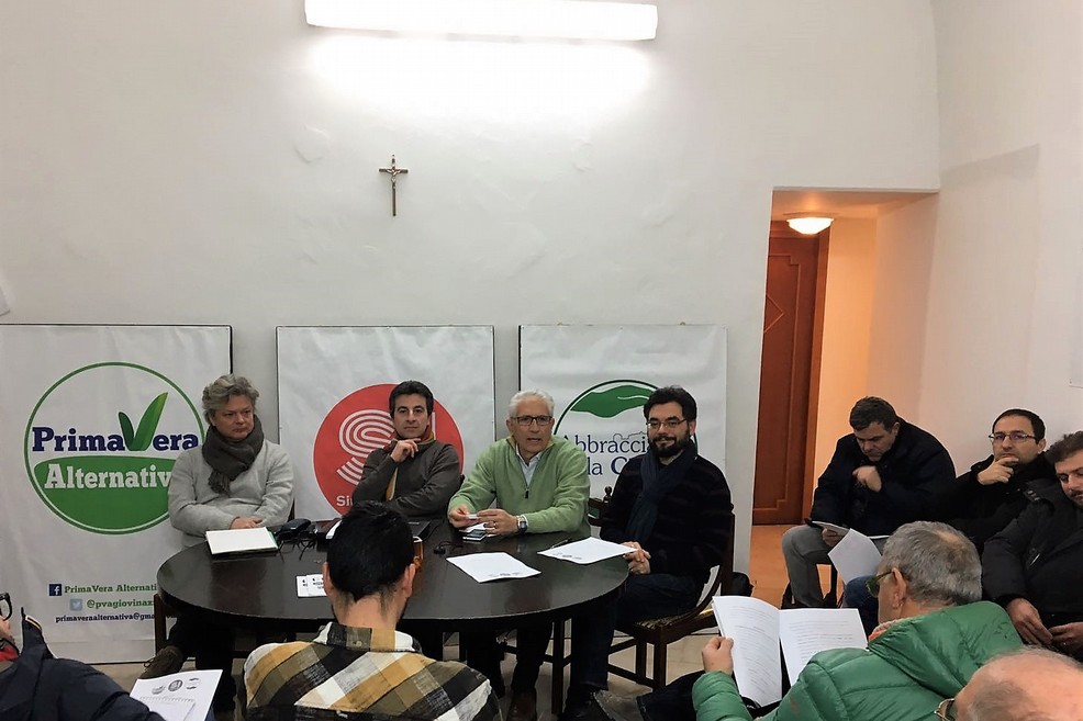 Un momento della conferenza stampa