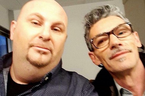 Enzo Prudente con Tommy Attolico dello staff