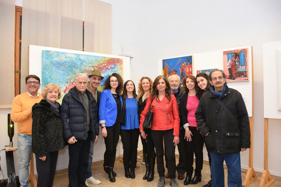 Gli artisti con Nicola De Matteo
