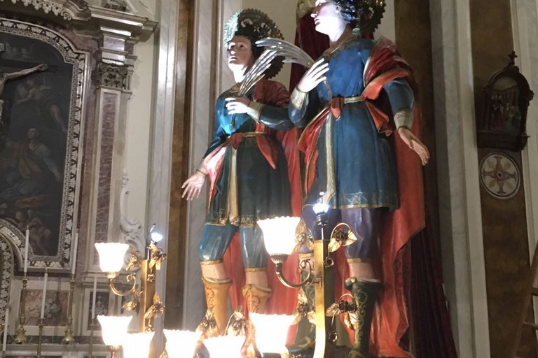 I Santi Cosma e Damiano. <span>Foto Marzia Morva</span>