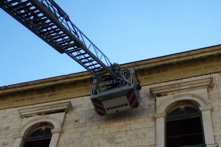 L'intervento di stamane