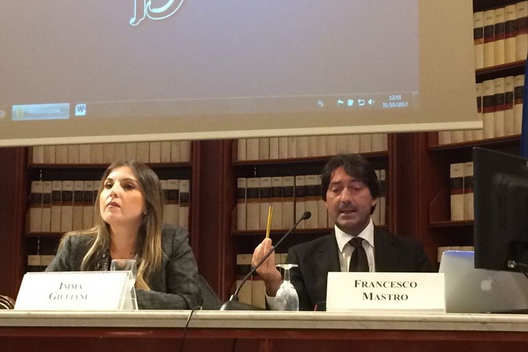 Francesco Mastro durante il suo intervento