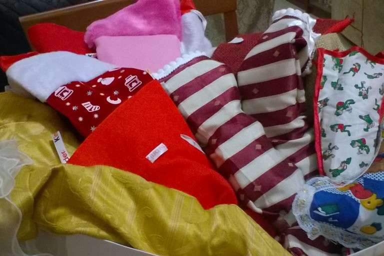 La preparazione delle calze