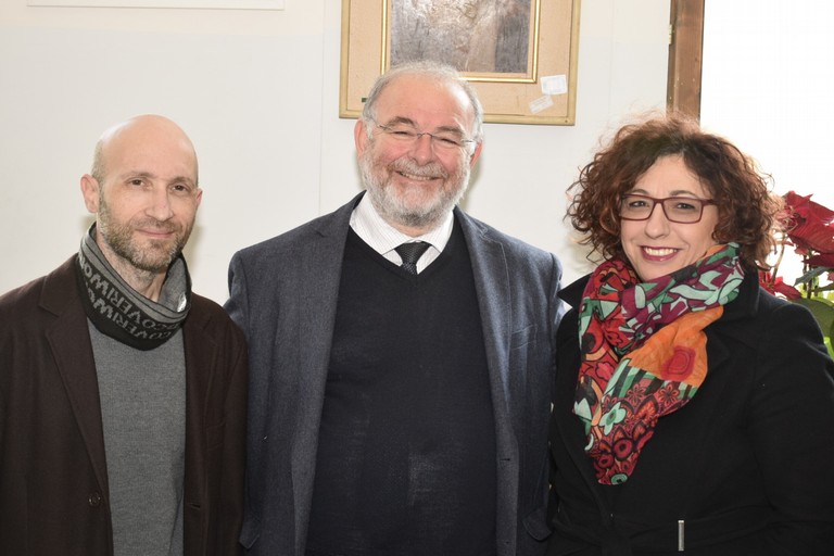 Il preside Allegretta con Palumbo e Di Liso