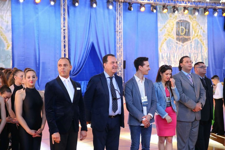 Una fase della premiazione