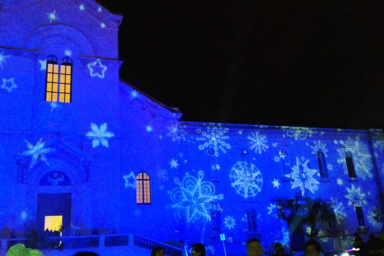 Christmas Lights in piazza