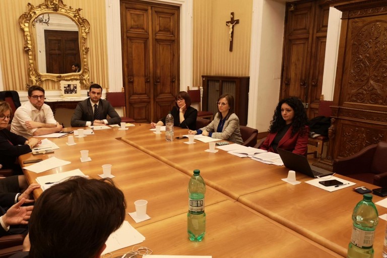 Francesca Galizia al tavolo del Ministero dell'Interno