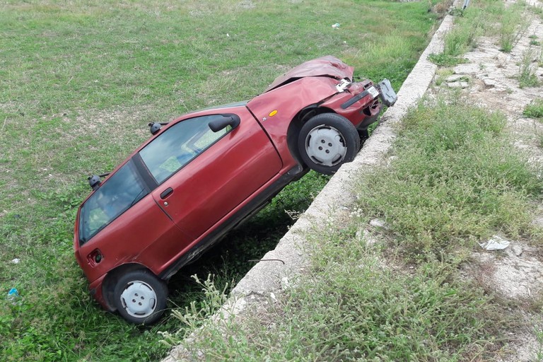La Fiat Punto rubata a Giovinazzo