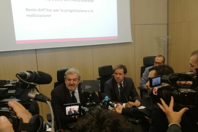 Emiliano in conferenza stampa