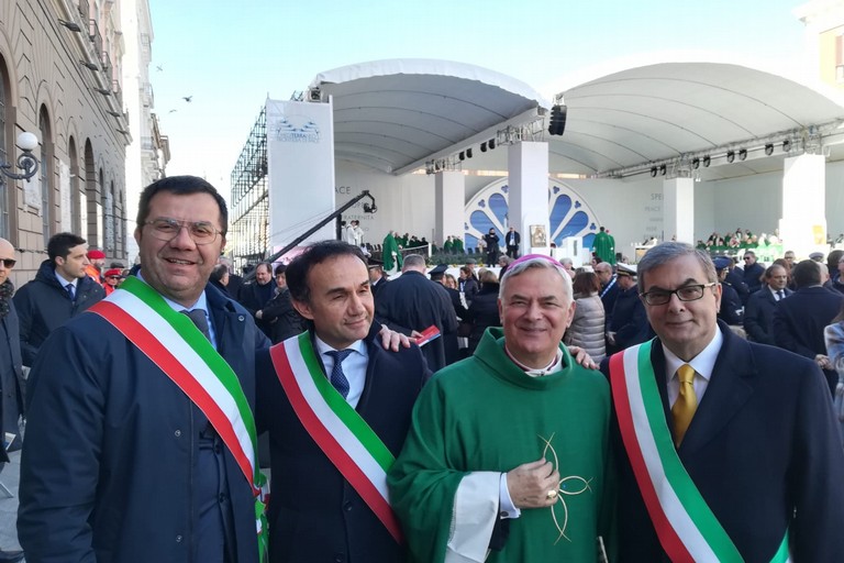 Arbore, Gemmato, Minervini e Mons. Cornacchia