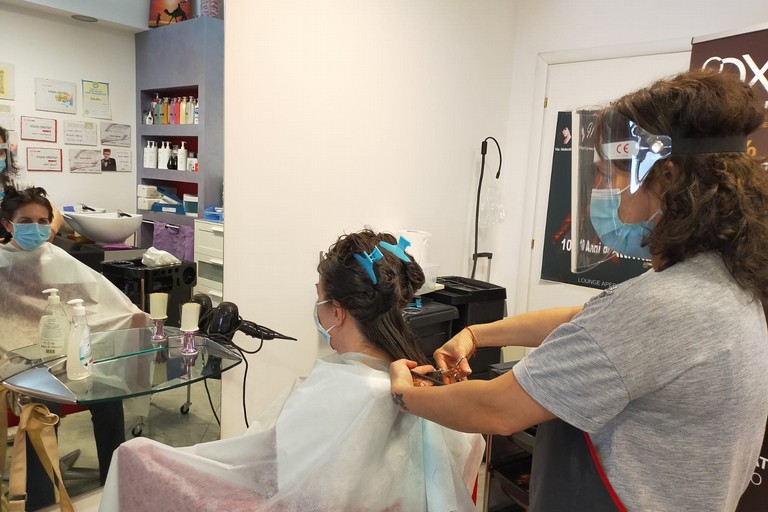 Angela Turturro al lavoro in sicurezza