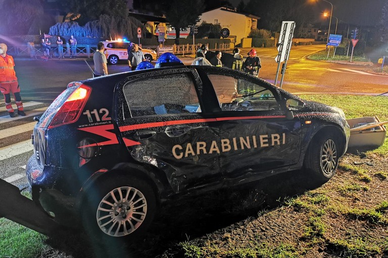 L'incidente stradale avvenuto a Buscate