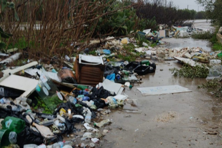Rifiuti senza fine sulla strada provinciale 88