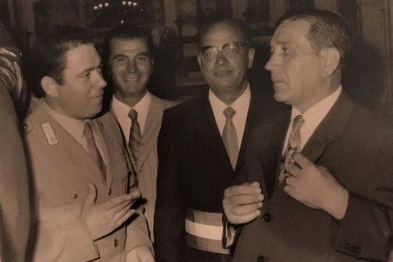Il Cav. Scivetti con il Comandante Morva