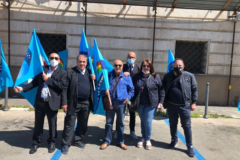 La delegazione della Uiltrasporti