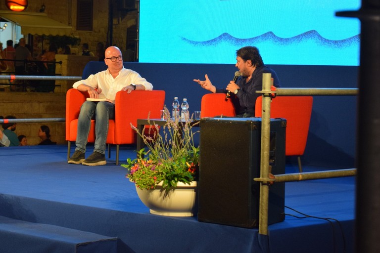 Sigfrido Ranucci a Conversazioni dal Mare. <span>Foto Giorgia de Pinto </span>