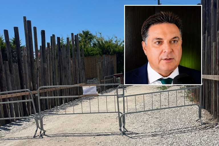 Il locale Sacro e, nel riquadro, l'avvocato Maurizio Masellis