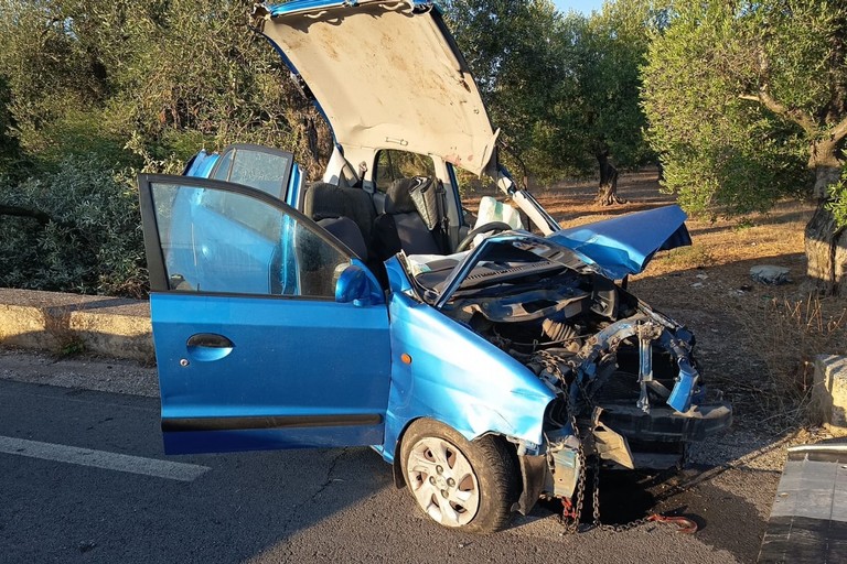 L'incidente stradale avvenuto sulla strada provinciale 88