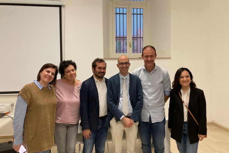 Relatori, sindaco ed assessora alla Cultura. <span>Foto Marzia Morva</span>