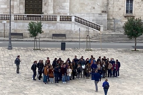Depalma con i ricercatori