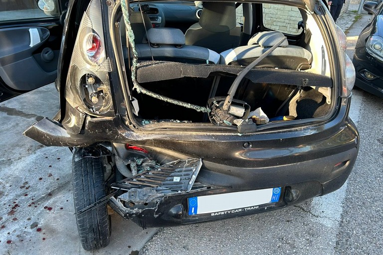 L'incidente stradale avvenuto sulla ex strada statale 16 Adriatica