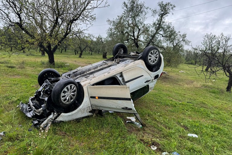 L'incidente stradale avvenuto sulla strada provinciale 107