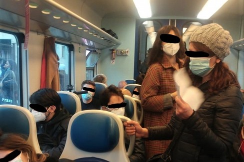 Affollamento nei treni regionali