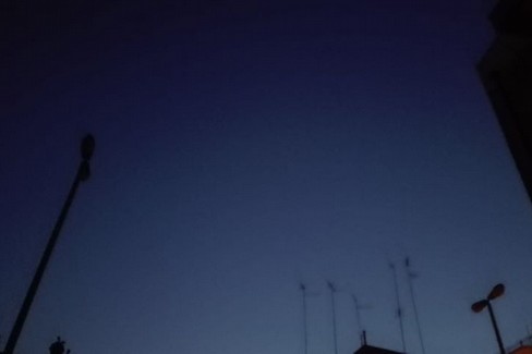 Lampioni spenti di notte
