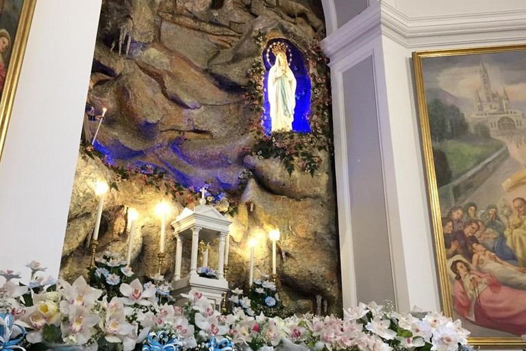 La grotta nella parrocchia Sant'Agostino. <span>Foto Parrocchia Sant'Agostino</span>