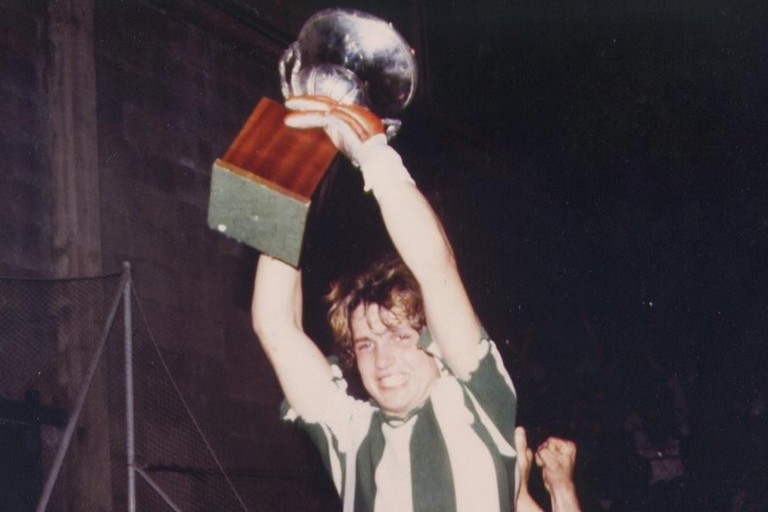 Pina Marzella con la Coppa delle Coppe
