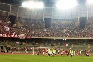Il Bari sotto la Nord