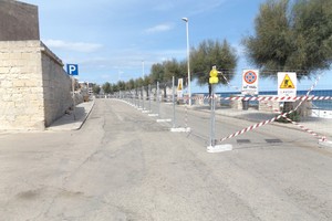 Il cantiere del lungomare Esercito Italiano
