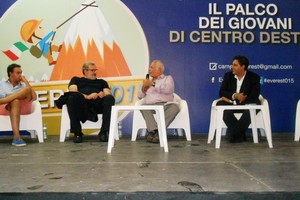 Toti ed Emiliano sul palco di 