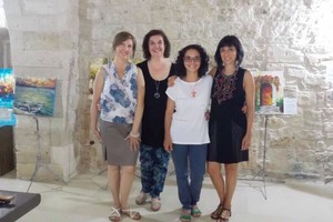 Le quattro artiste. <span>Foto Marzia Morva</span>