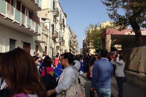 La protesta spontanea a Giovinazzo