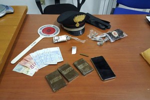 La droga sequestrata dai Carabinieri