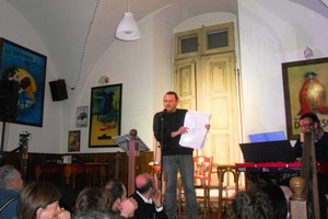 Davide Ceddia al Vecchio Caffè Amoia. <span>Foto Gianluca Battista</span>