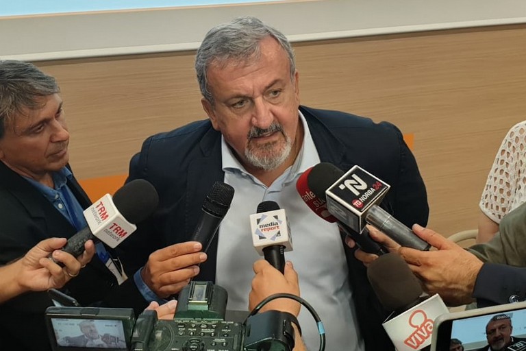 Michele Emiliano in Fiera del Levante