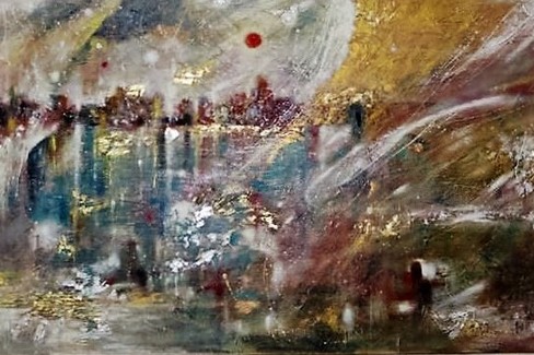 Un'opera dell'artista