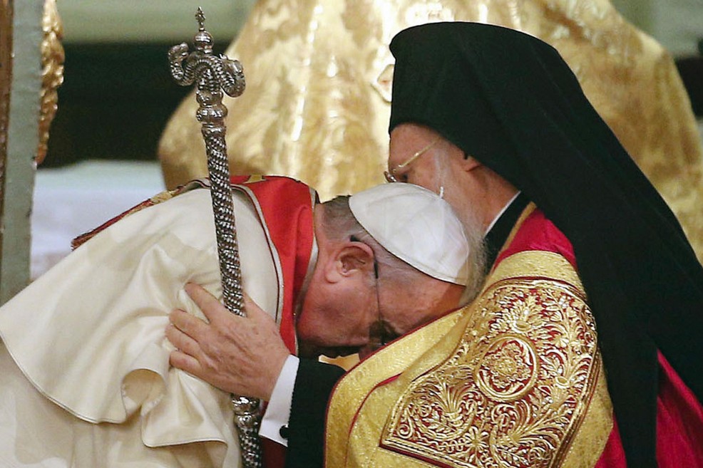 Papa Francesco e Bartolomeo I di Costantinopoli