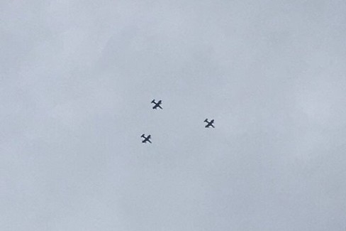 Le Frecce Tricolori sul cielo di Giovinazzo