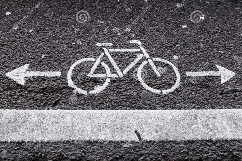 Una pista ciclabile