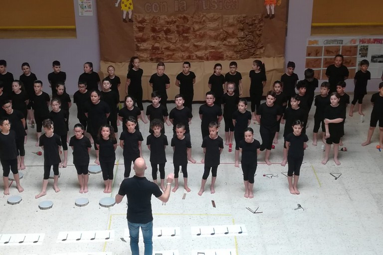 Un momento del saggio con Luca Ressa. <span>Foto Scuola 