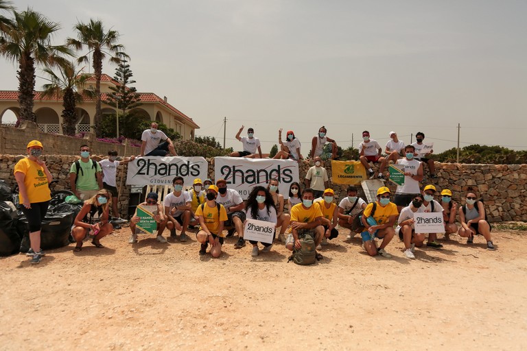 Pulizia litorale sud Giovinazzo. <span>Foto Angie Sterlacci</span>